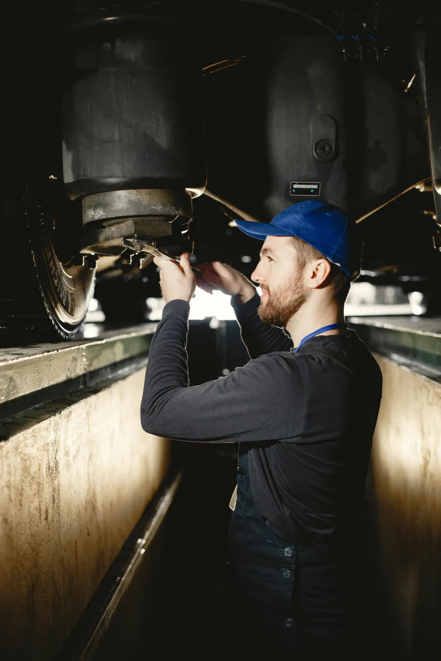 Technician confidently performing field repair