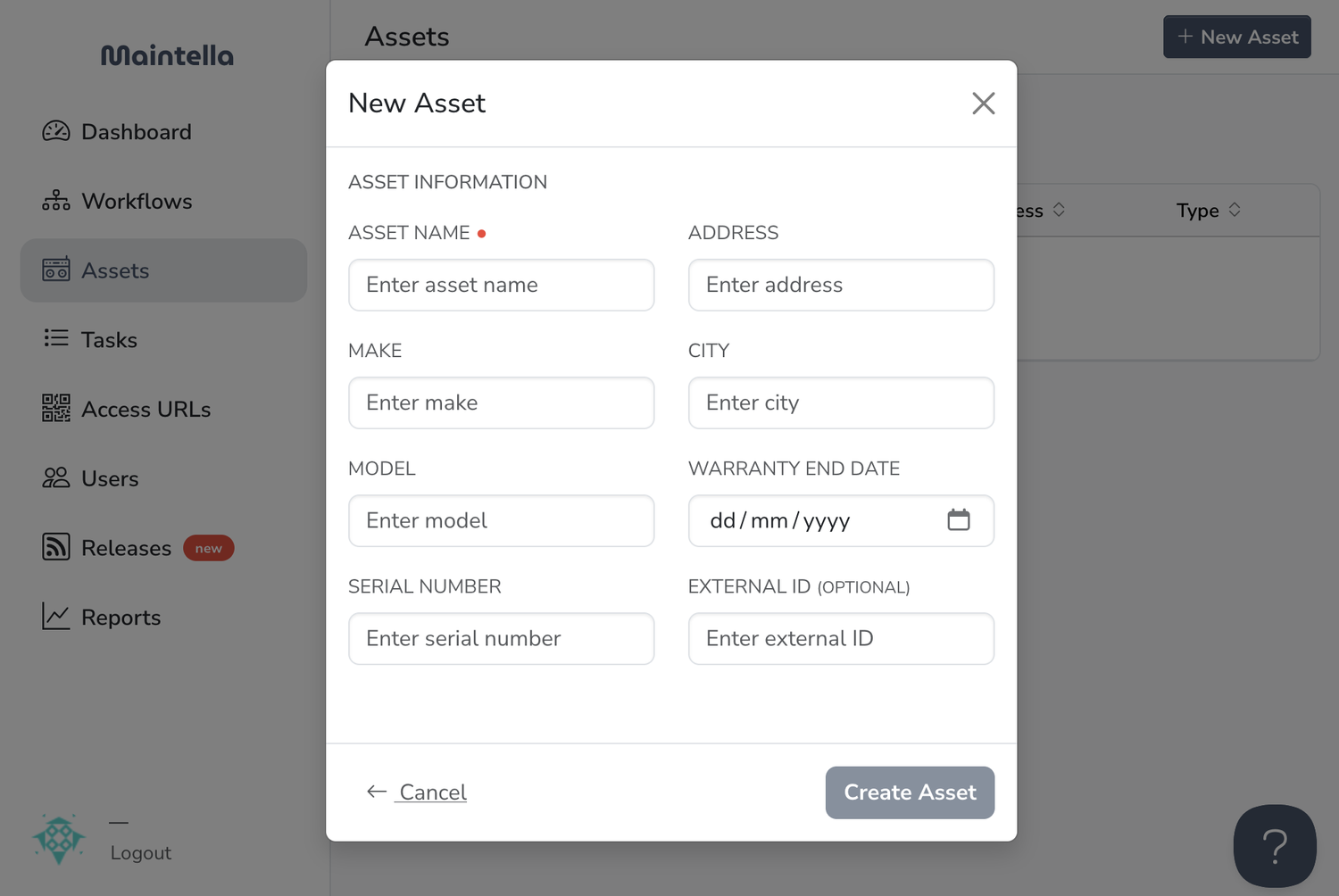 Asset management